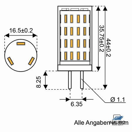 Talamex Ledlamp led63 10-30V G4-onder