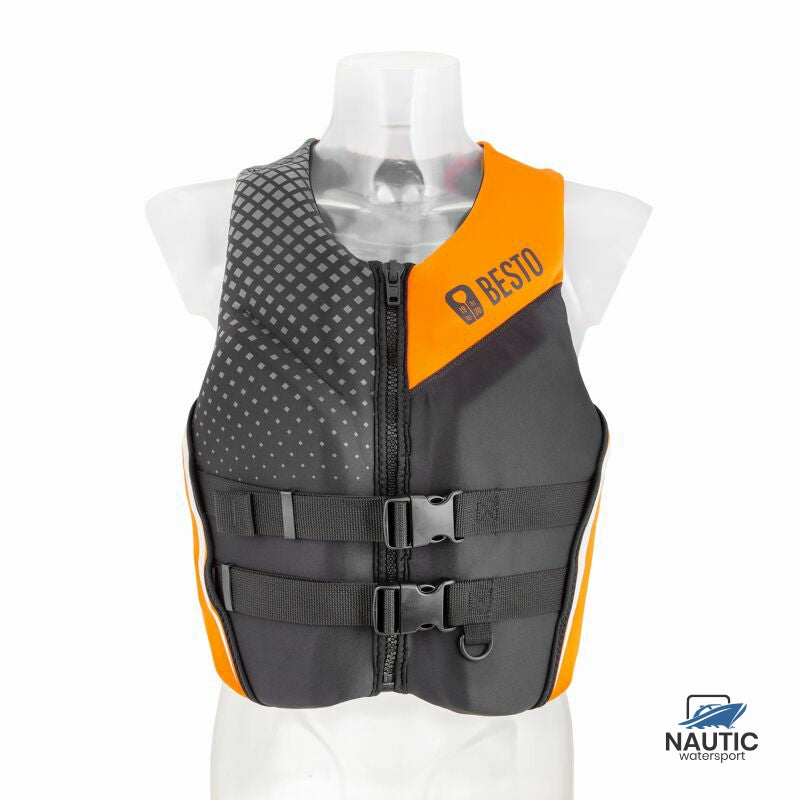 Besto Neopreen 50N XS Zwart/Grijs/Oranje