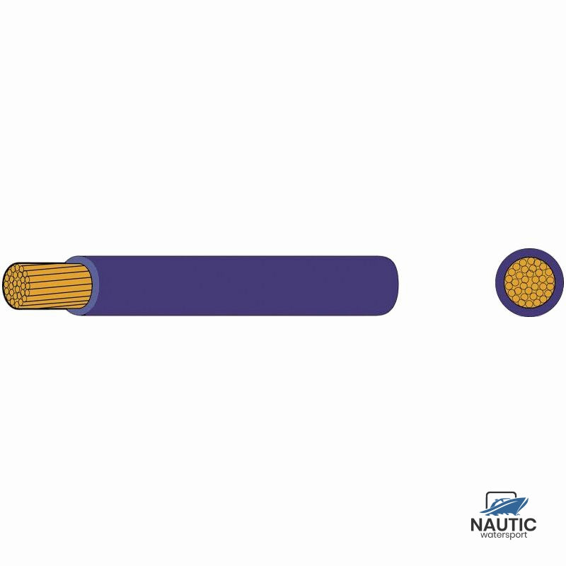 Automarine Dunwandige montage kabel 2.5mm² blauw