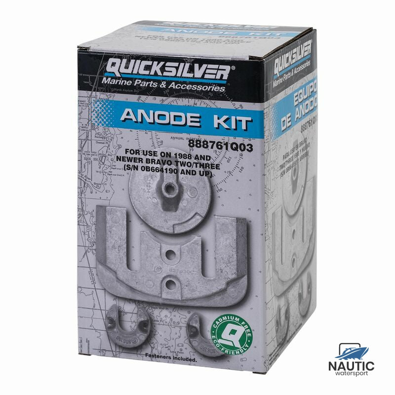 888761Q03 Anodensatz Aluminium für Mercruiser Bravo II und III