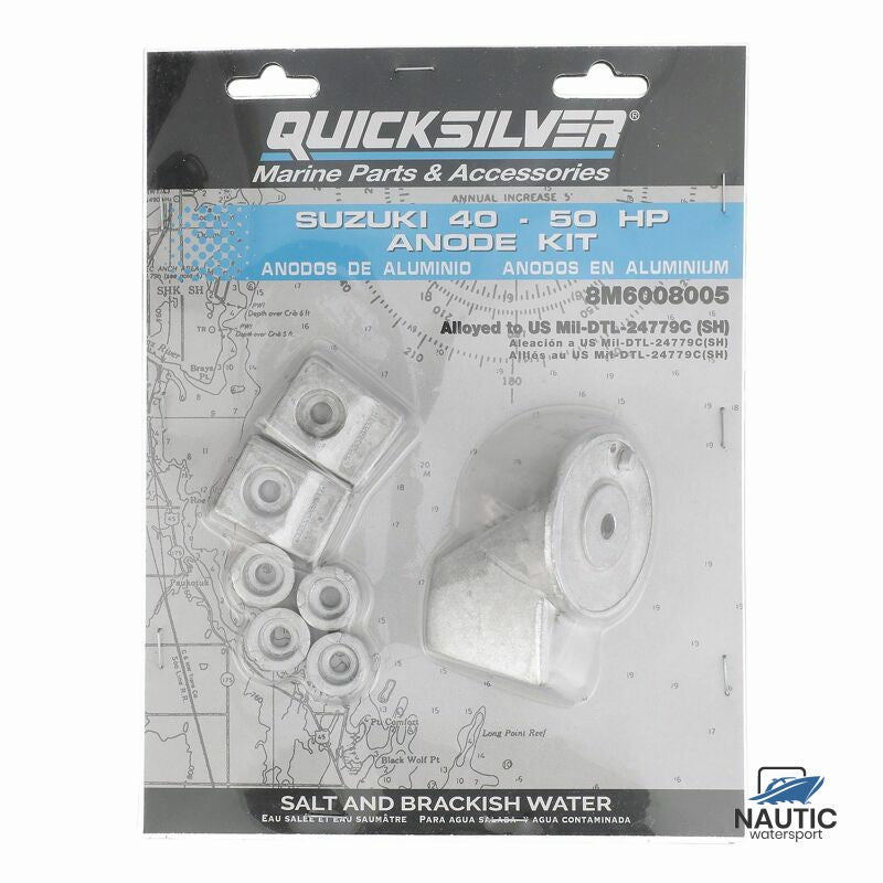 Quicksilver 8M6008005 Anode kit aluminium voor Suzuki 40-50 pk