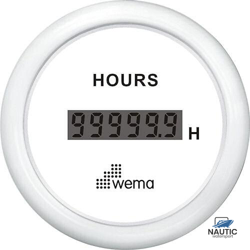 Betriebsstundenzähler weiß