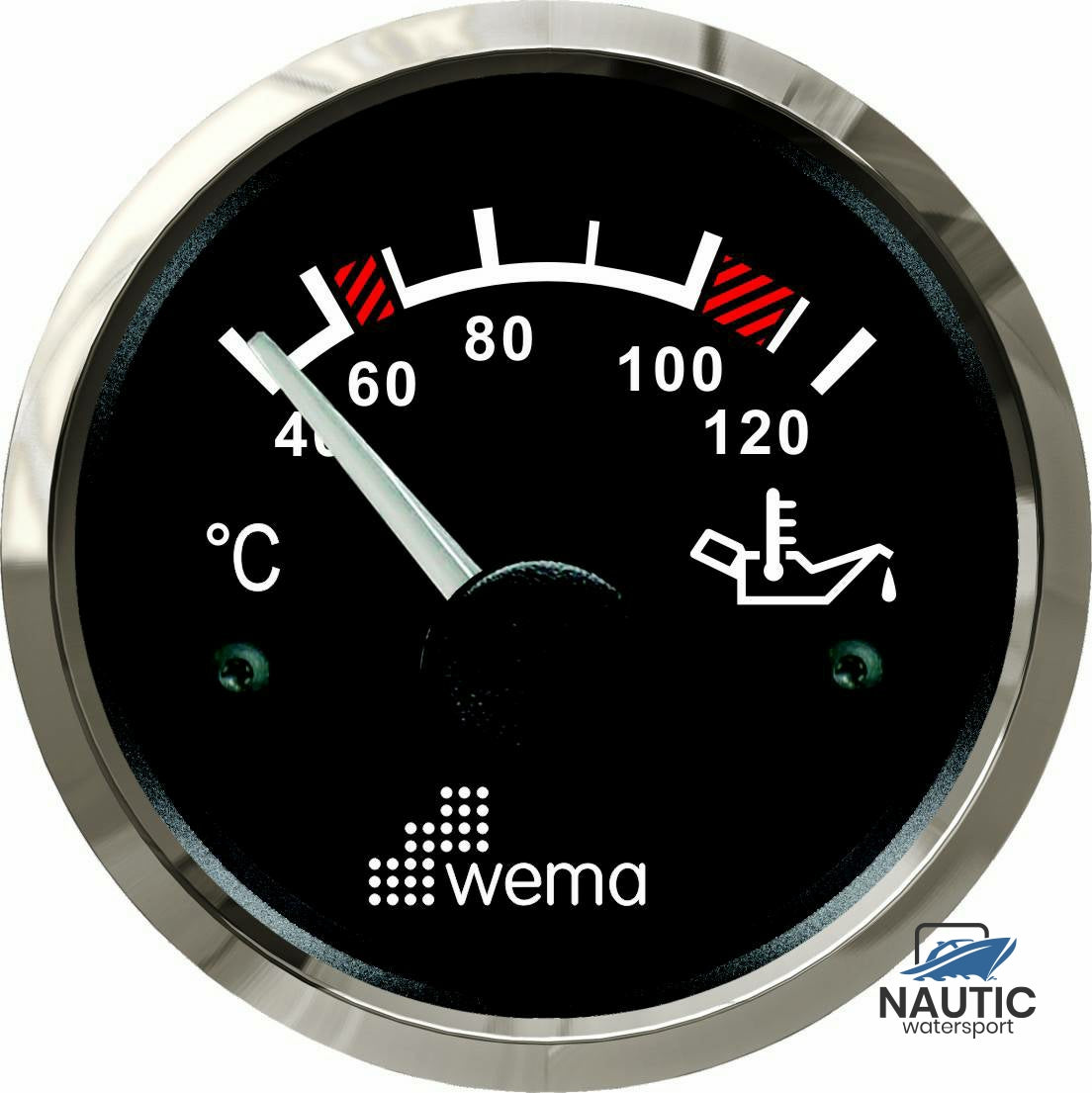Wema Silver serie olie temperatuur zwart