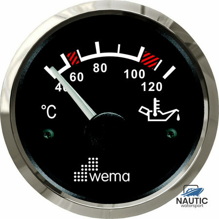 Wema Silver serie olie temperatuur zwart