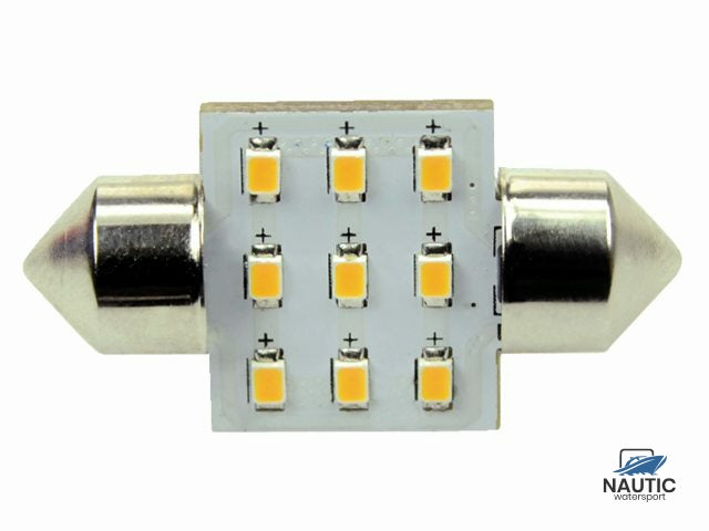 Talamex Ledlamp led9 festoon 10-30V 31mm 2700k