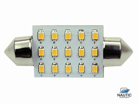 Talamex Ledlamp led15 festoon 10-30V 37mm 2700k