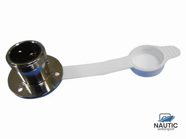 Talamex Stopcontact verchroomd 3A 2p