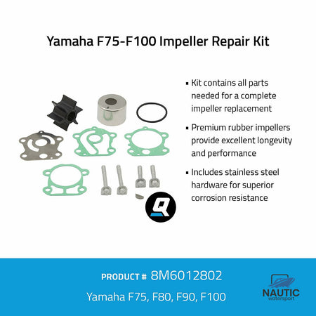 Quicksilver 8M6012802 Impeller service kit voor Yamaha F75-F100