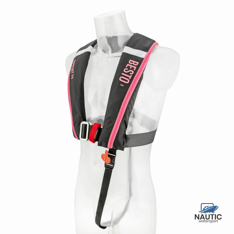 Besto Comfort fit 180N mh schwarz/rosa