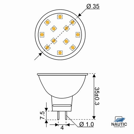 Talamex Ledlamp led12 10-30V GU4