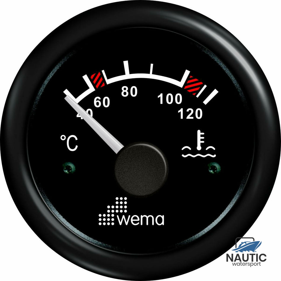 Wassertemperatur schwarz