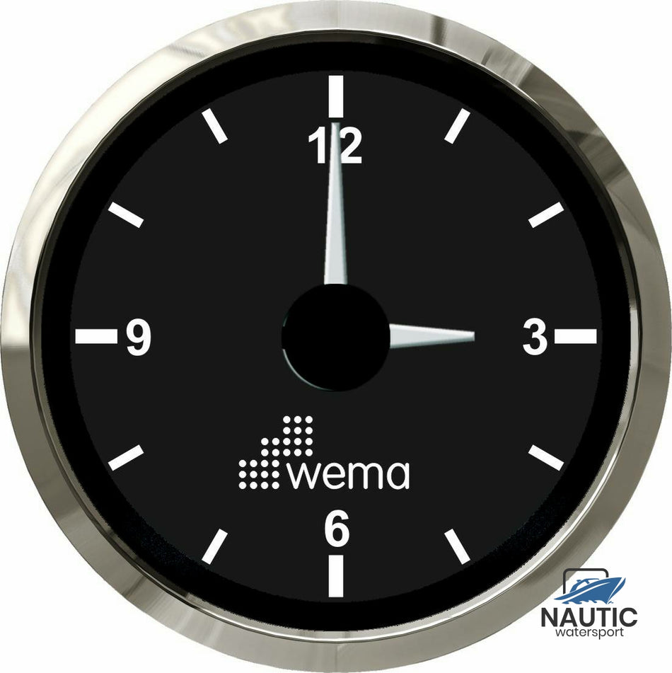 Uhr der Silver-Serie, schwarz