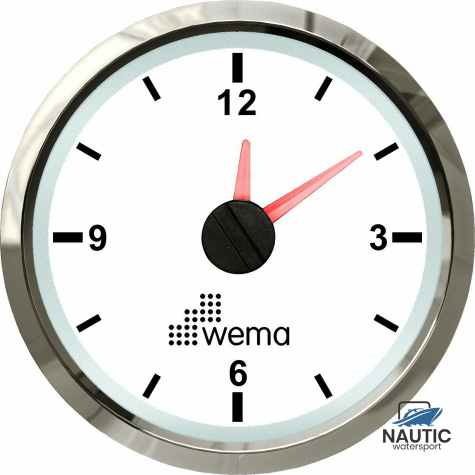 Uhr der Silber-Serie, weiß