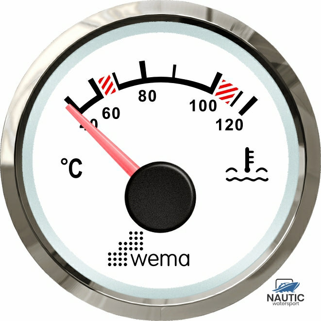 Wema Silver serie watertemperatuur meter NMEA2000 wit