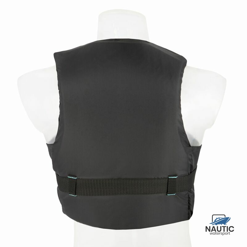 #Besto Dinghy Zipper all black/aqua striping 50N S