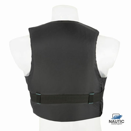 #Besto Dinghy Zipper all black/aqua striping 50N XS