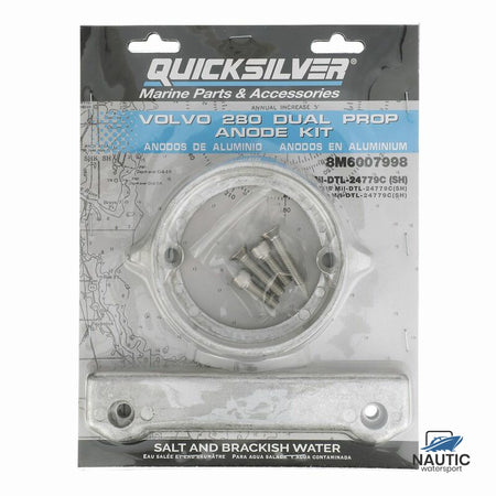 Quicksilver 8M6007998 Anode kit aluminium voor Volvo 280 duoprop hekdrive