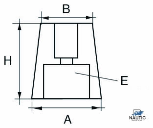 Propellerwellenanode Zink 22-25 mm 6-seitig