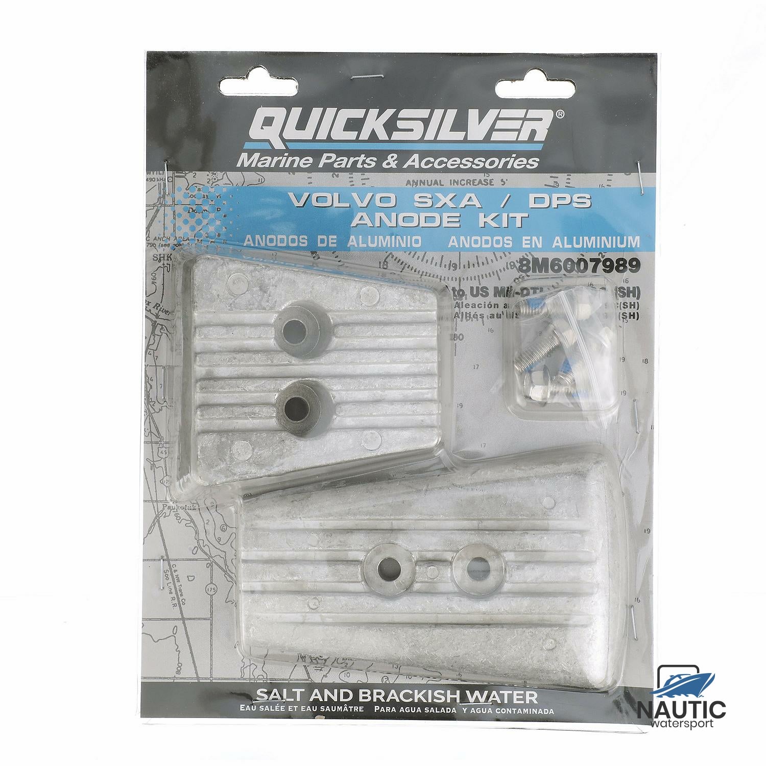 Quicksilver 8M6007989 Anode kit aluminium voor Volvo DPS/SX-A hekdrive