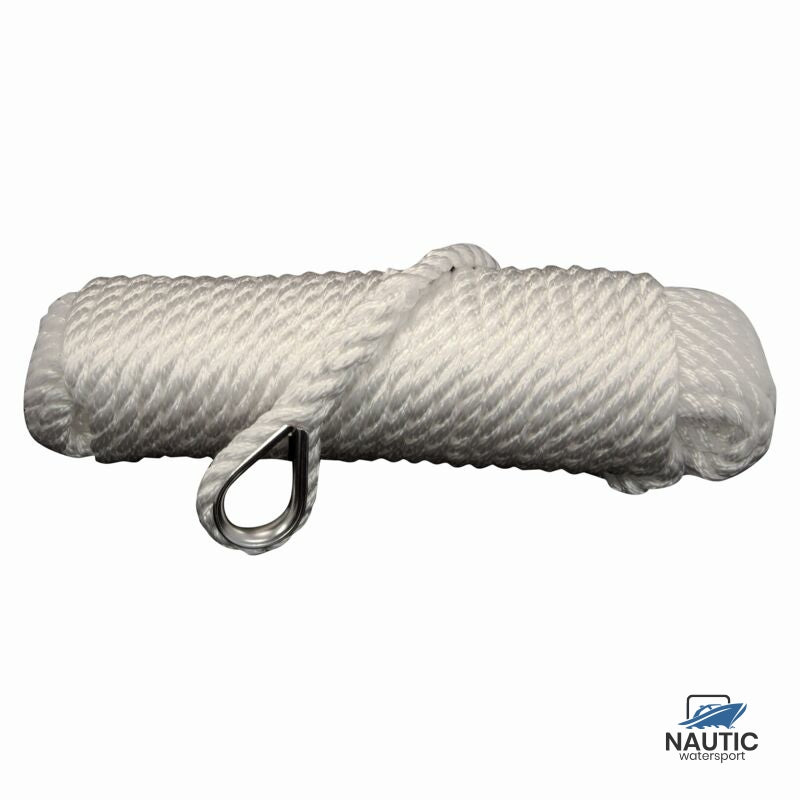 Talamex Ankerlijn polypropyleen 10mm 20m wit