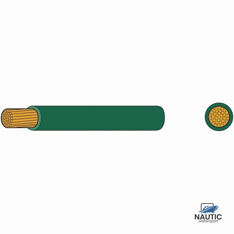 Automarine Dunwandige montage kabel 1.5mm² groen