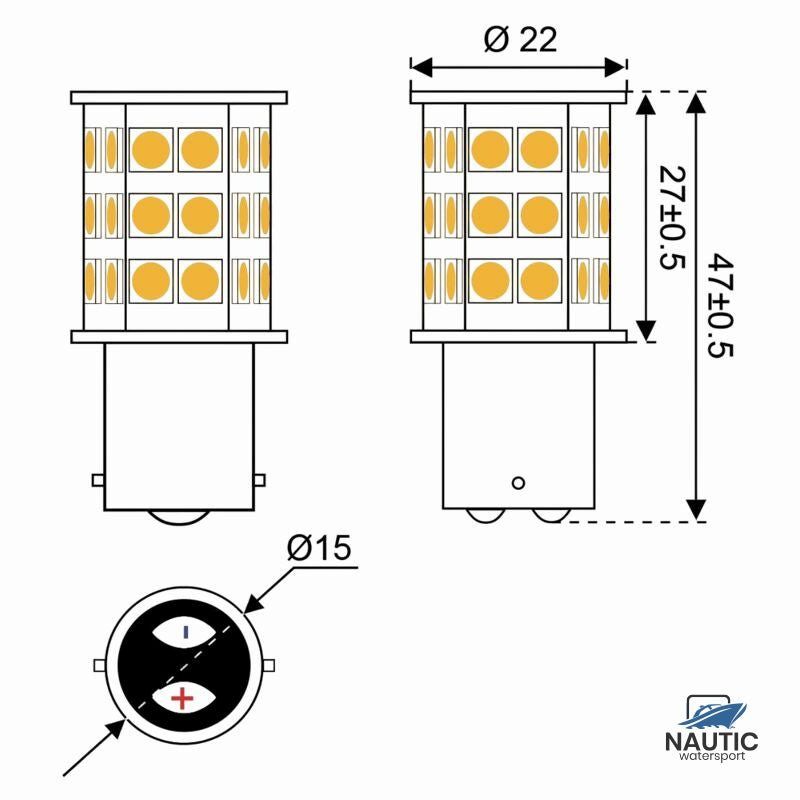 Talamex Ledlamp led30 10-30V BA15D