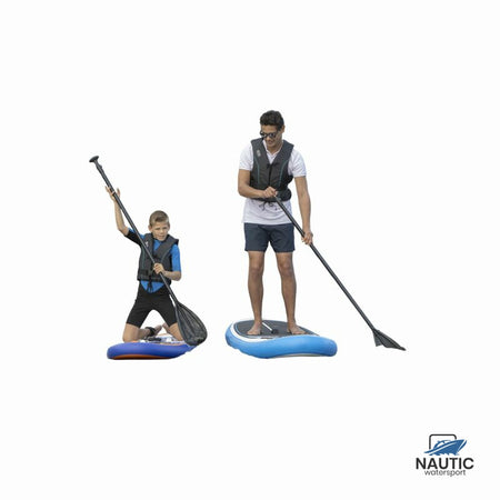 #Besto Dinghy Zipper all black/aqua striping 50N XS