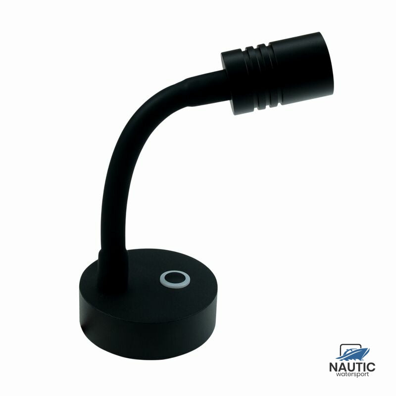 Talamex Led wandlamp Apollo 10-30V zwart dimbaar met USB-C snellader