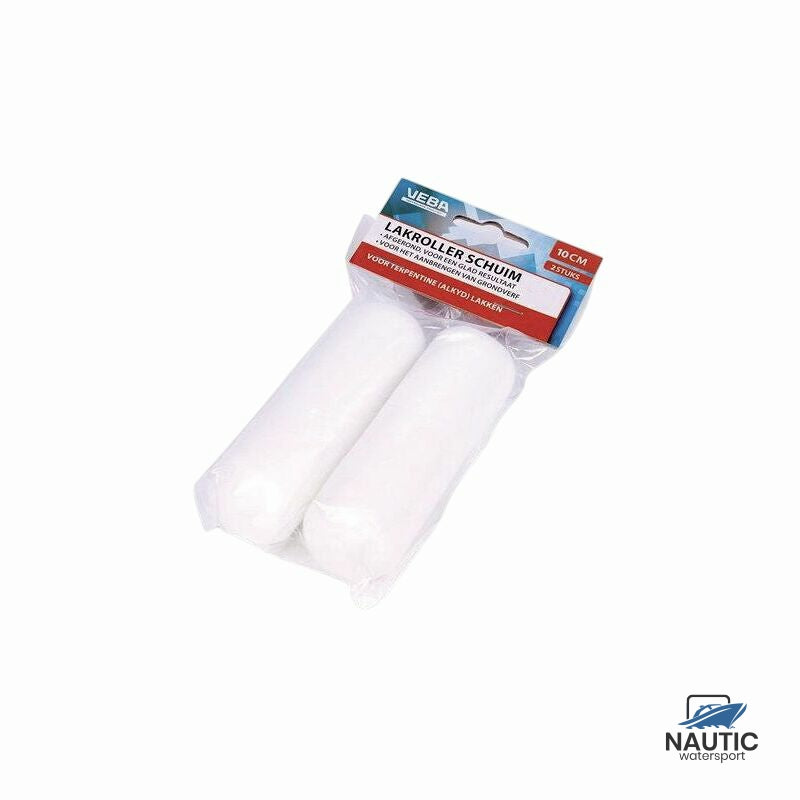 Veba Verfrol schuim 10cm 2 zijdes afgerond (2 stuks)