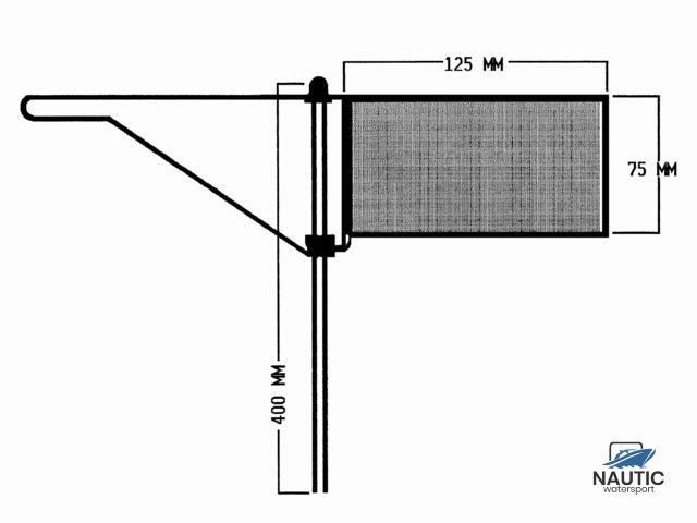 Windfahne 124x75mm Standard
