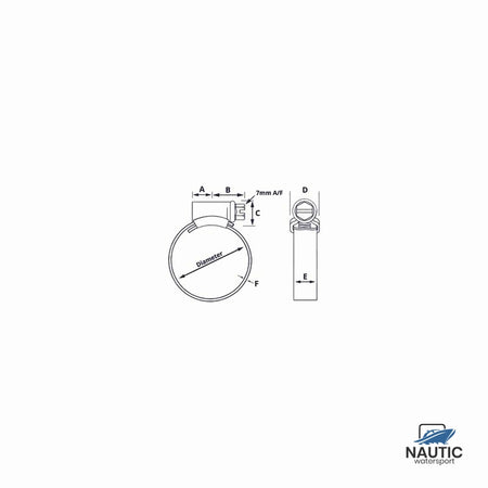 JCS Hi Grip Hi Grip slangklem 35x45mm mt 45