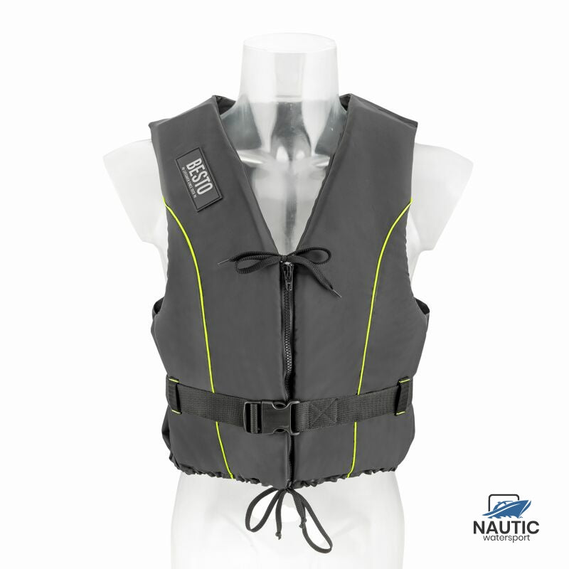 Besto Dinghy Zipper all black/yellow striping 50N XS