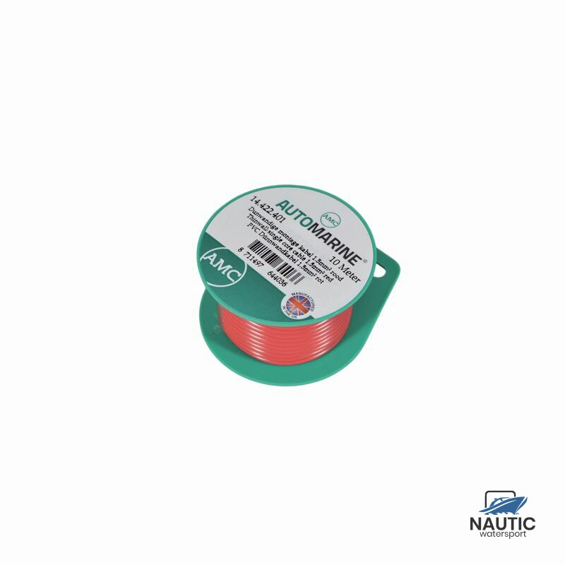 Talamex Dunwandige montage kabel 1.5mm² rood (10m)