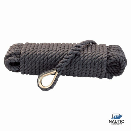 Talamex Ankerlijn polypropyleen 12mm zwart 30m