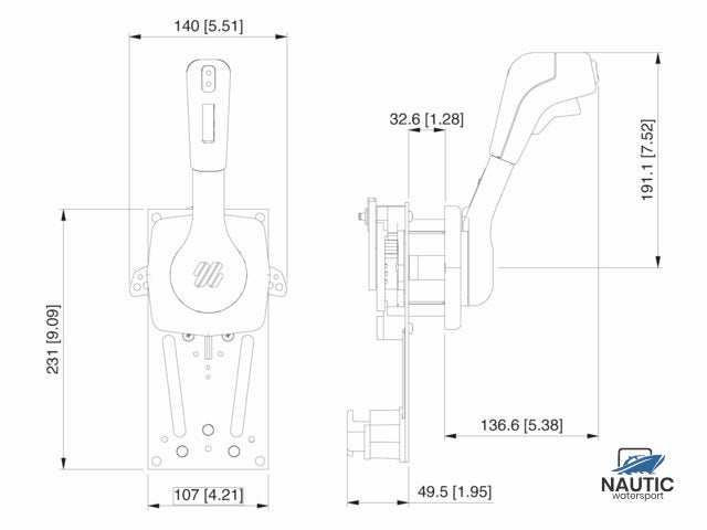 B310BR bedieningsunit dual action