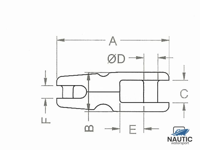 Ankerkettenverbinder, verzinkt, 12-14 mm