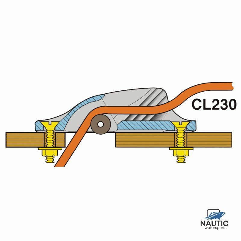 Clamcleat CL230AN Aluminium 3-6mm