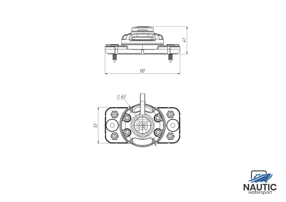 Borika Montagefuß breit schrauben