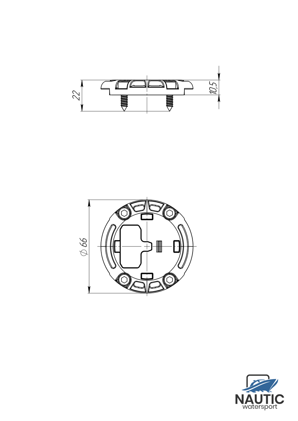 Borika montage voet t-bolt