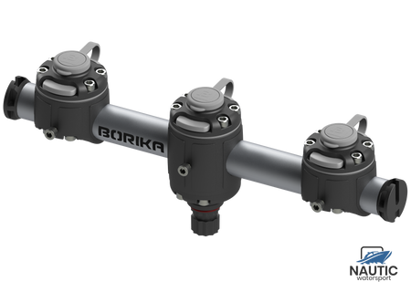 Borika ronde rail met 3 montage voeten 350mm