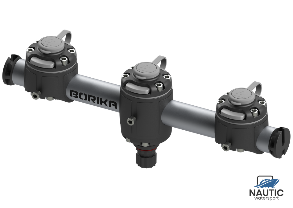 Borika ronde rail met 3 montage voeten 350mm