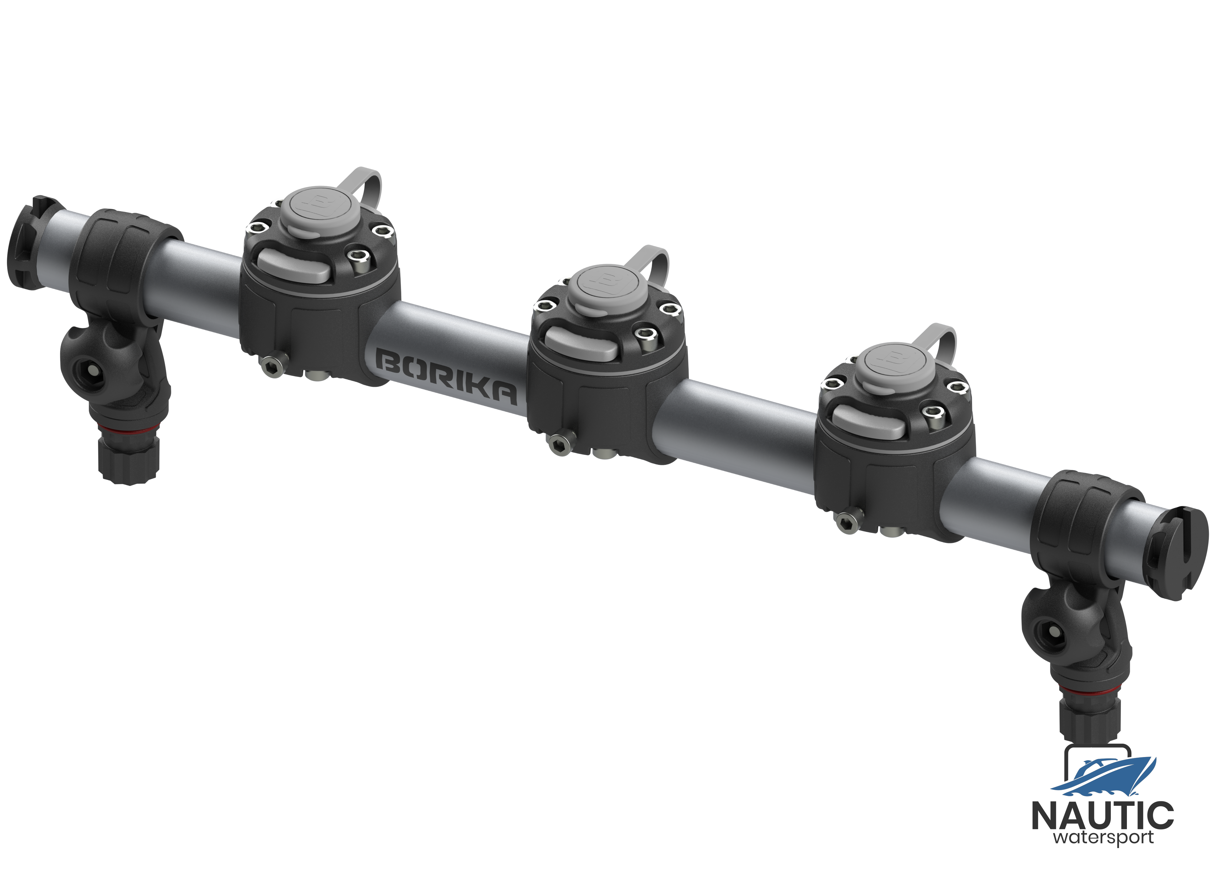 Borika ronde rail met 3 montage voeten 500mm