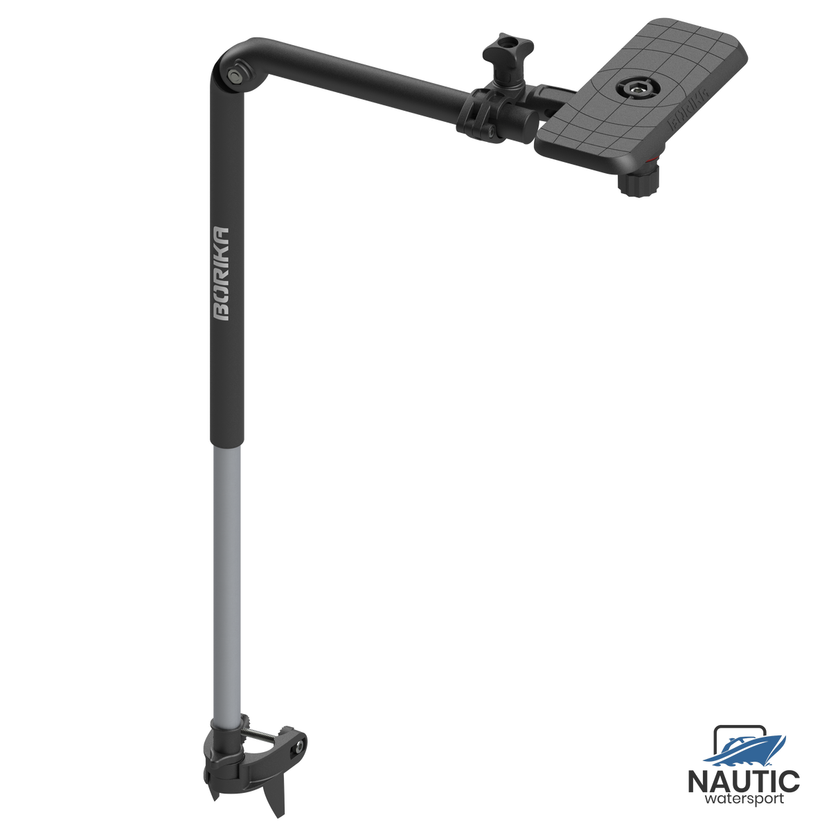 Borika telescopische transducer steun met schermhouder 7" tot 9" voor zijmontage