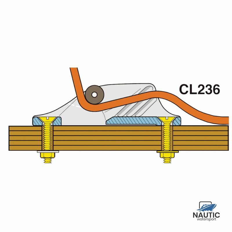 Clamcleat CL236 Aluminium 3-6mm