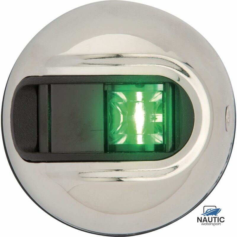 Steuerbordleuchte LED Lightarmor vertikal rund Edelstahl