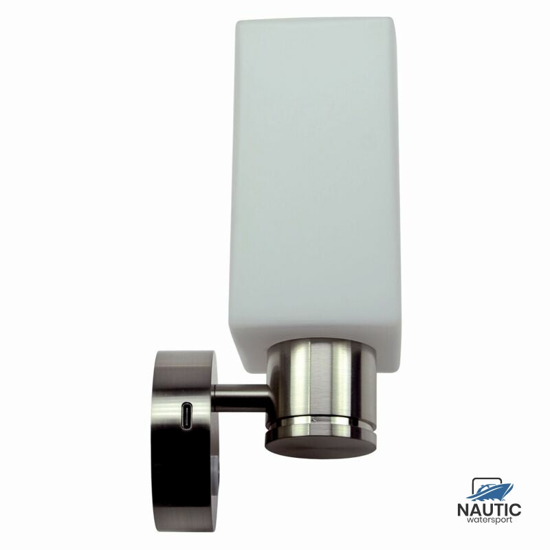 Talamex Led wandlamp Piazza 10-30V dimbaar met USB-C snellader