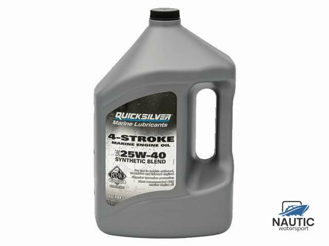 Quicksilver 8M0086227 25W40 4-takt semisynthetische motorolie 4L