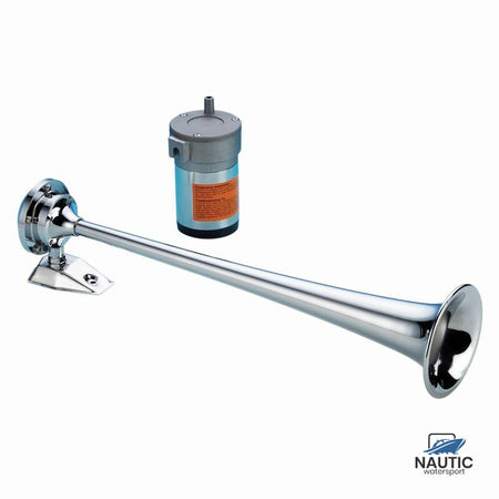 Talamex Luchthoorn enkel 12V messing verchroomd