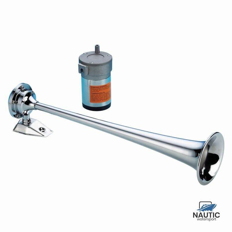 Talamex Luchthoorn enkel 12V messing verchroomd