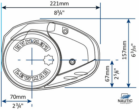 Lewmar 6672221108-139 Ankerlier V3 gd ff 12V 002 kit